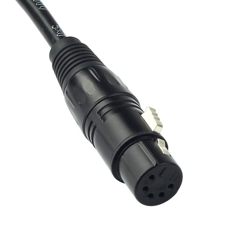 SiYear DMX-512 XLR 5 Pin Male to XLR 5 Pin Female DMX Lighting Cable(1.5M/5FT) - Image 2